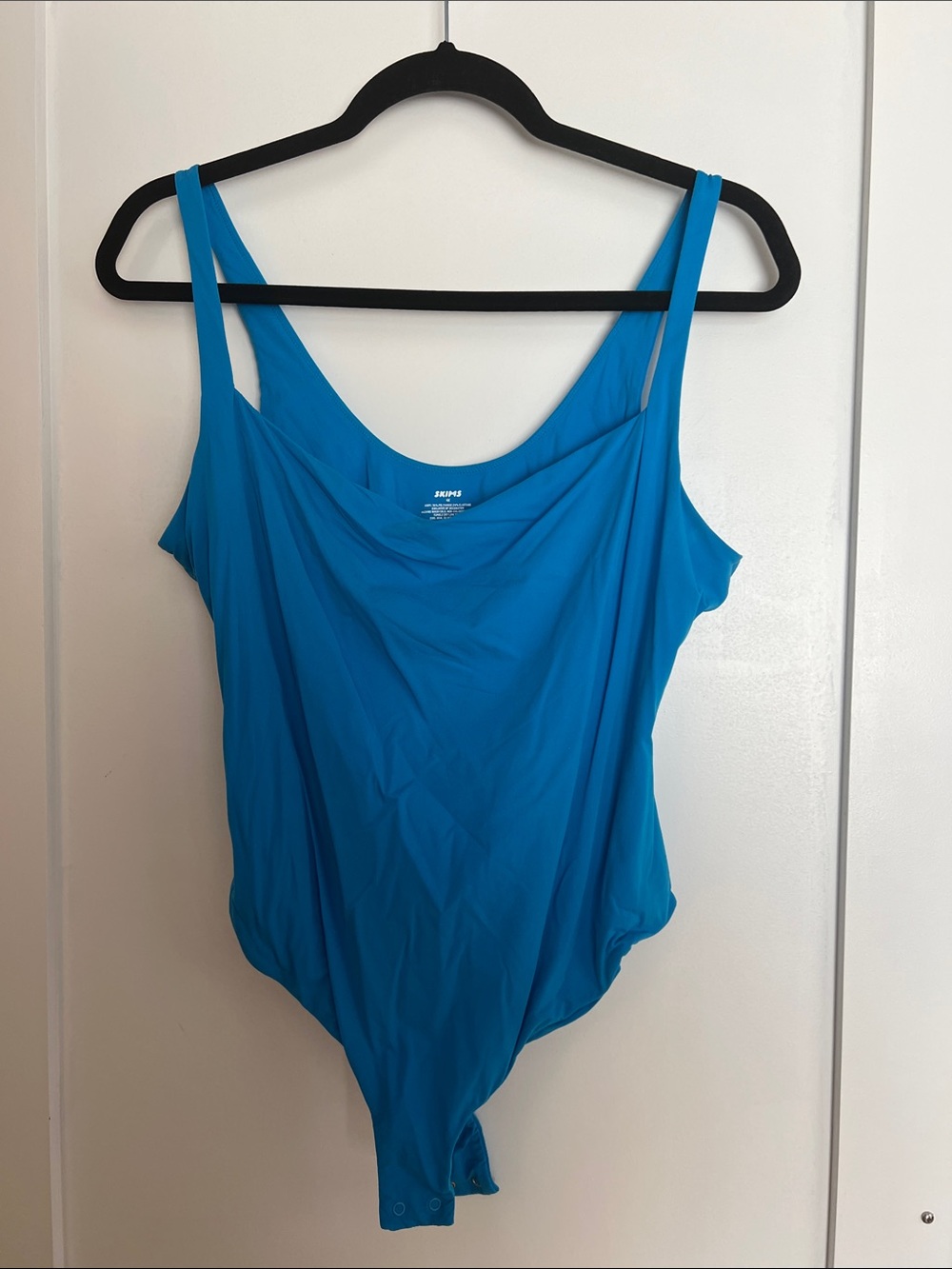 SKIMS | Bright Blue Square-Neck Bodysuit
